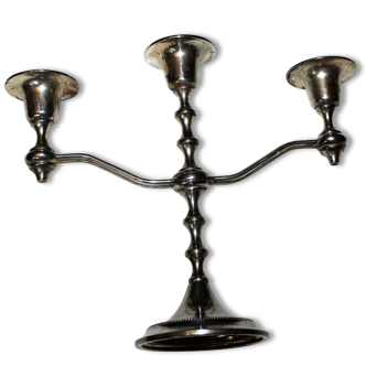Silver metal chandelier