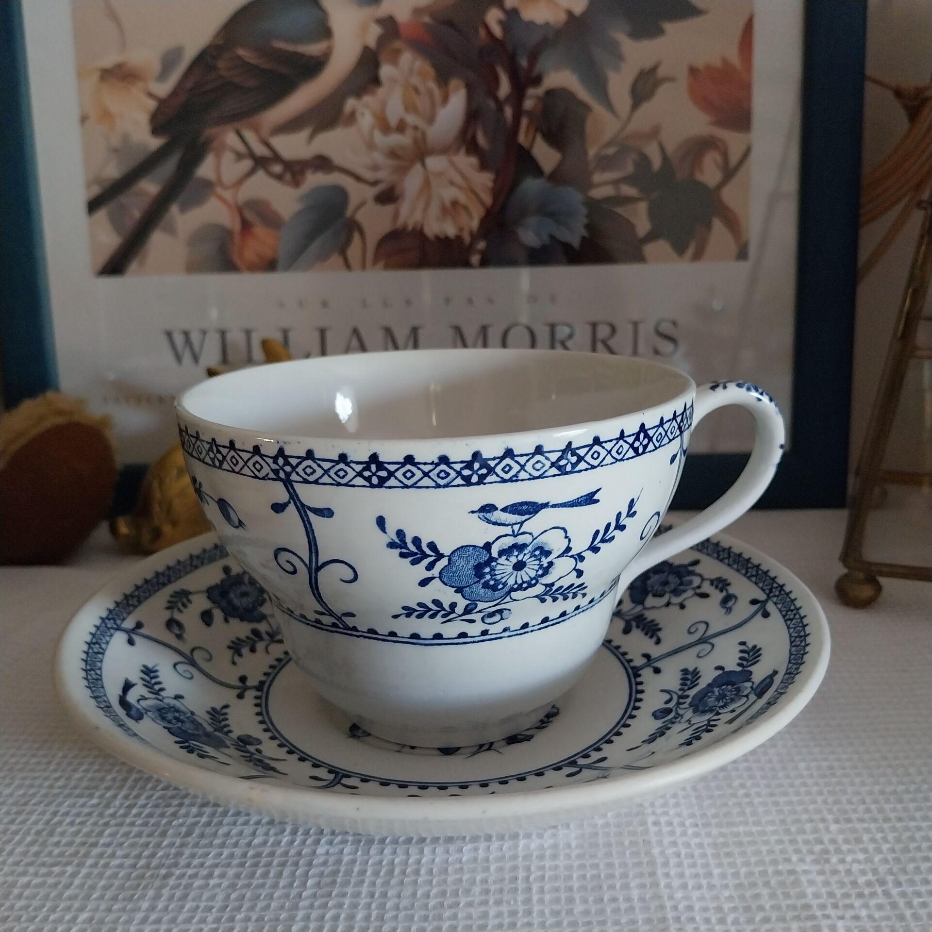 Large cup and saucer Johnson Bros