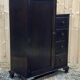English oak wardrobe with drawers from the 1950s