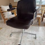 Architect's chair in leather – limited edition 13/98 – 1970s