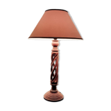 Rosewood twisted lamp
