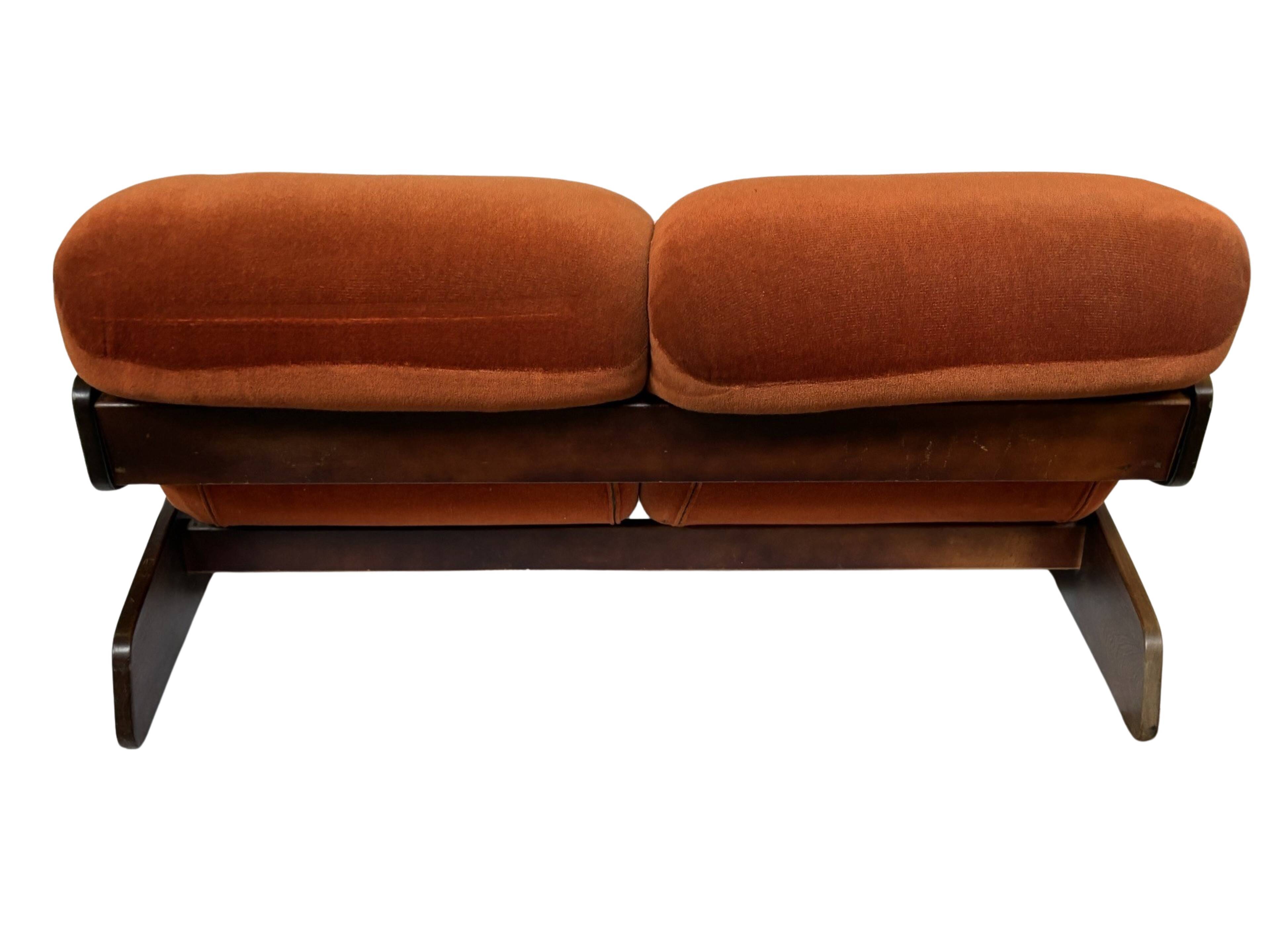 Vintage Space Age Sofa Two Seater Sofa Design 1970s