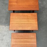 Nest of teak tables from the mid-century by Vildbjerg Møbelfabrik, 1960s, set of 3.