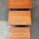 Nest of teak tables from the mid-century by Vildbjerg Møbelfabrik, 1960s, set of 3.