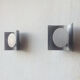 Vintage stainless steel sconces 1970