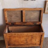 Vintage wooden toy trunk