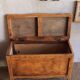 Vintage wooden toy trunk