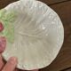 Vintage hollow dish and its 6 strawberry slip bowls