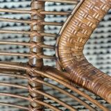Fauteuil en rotin 1960