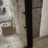 Old XXL mirror in carved wood