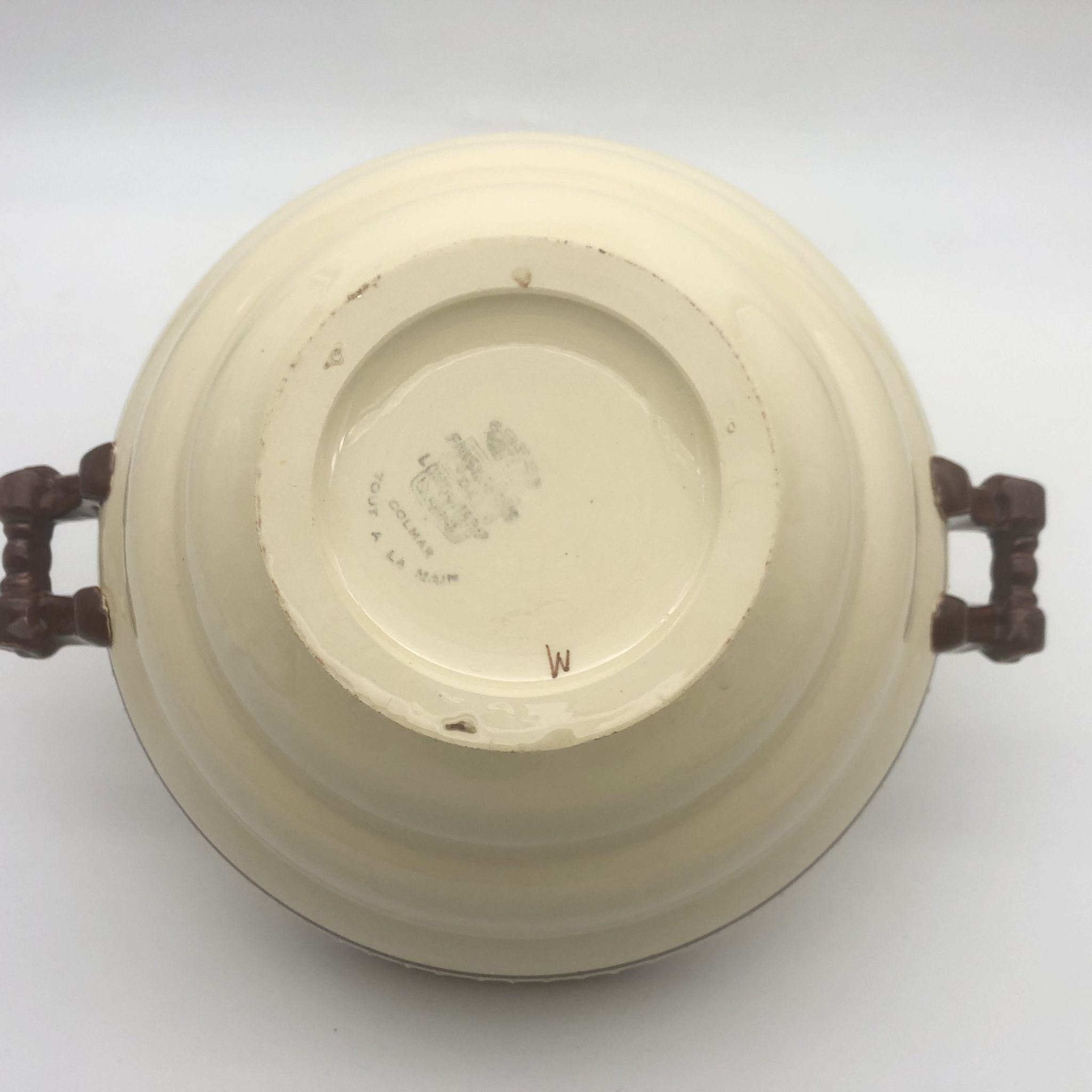 Earthenware tureen "Longchamp – France", Colmar model