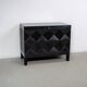 Ebonized brutalist bar cabinet by J. Batenburg for MI Belgium, 1960s