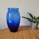 Large cobalt blue glass vase