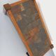 Vintage Brutalist Oak and Slate Coffee Table from the 60s-70s