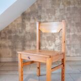 Set of 4 NC Sweden pine chairs, 1970