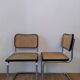 Pair of B32 chairs by Marcel Breuer, made in Italy.
