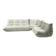 Modular Togo sofa in greige velvet by Ducaroy, Ligne Roset.