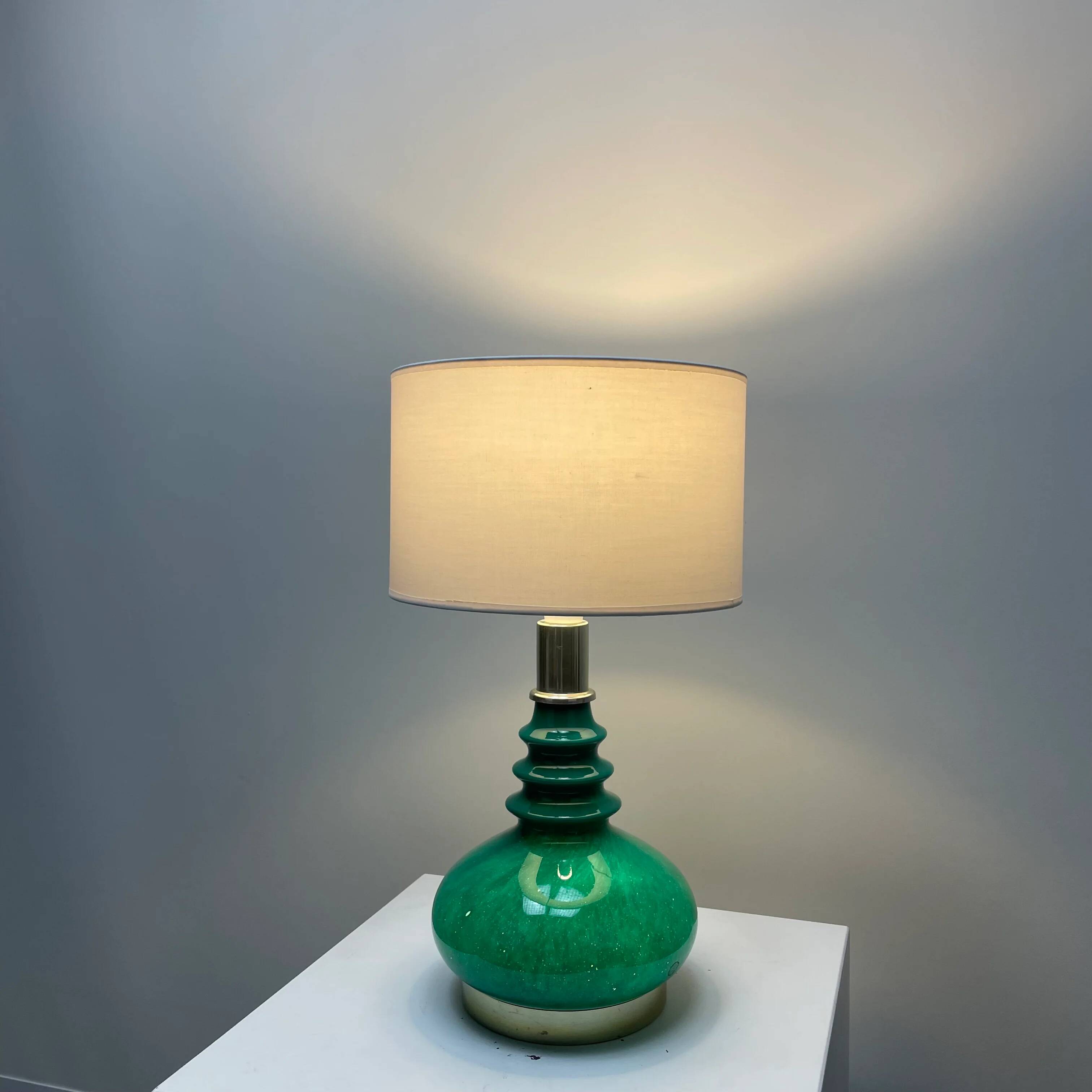 Green Galaxy table lamp by Peill & Putzler 1960