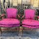 Paire de fauteuils cabriolets de style Louis XV