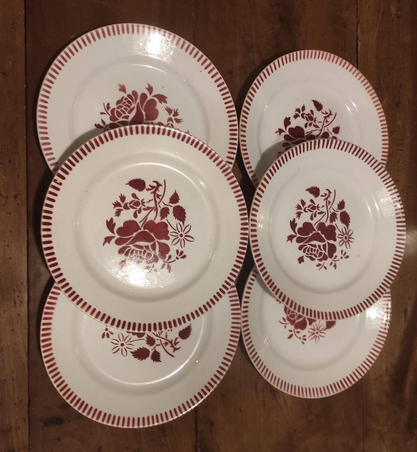 6 Lunéville plates 22 cm