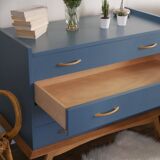 Dresser compass feet, deep blue