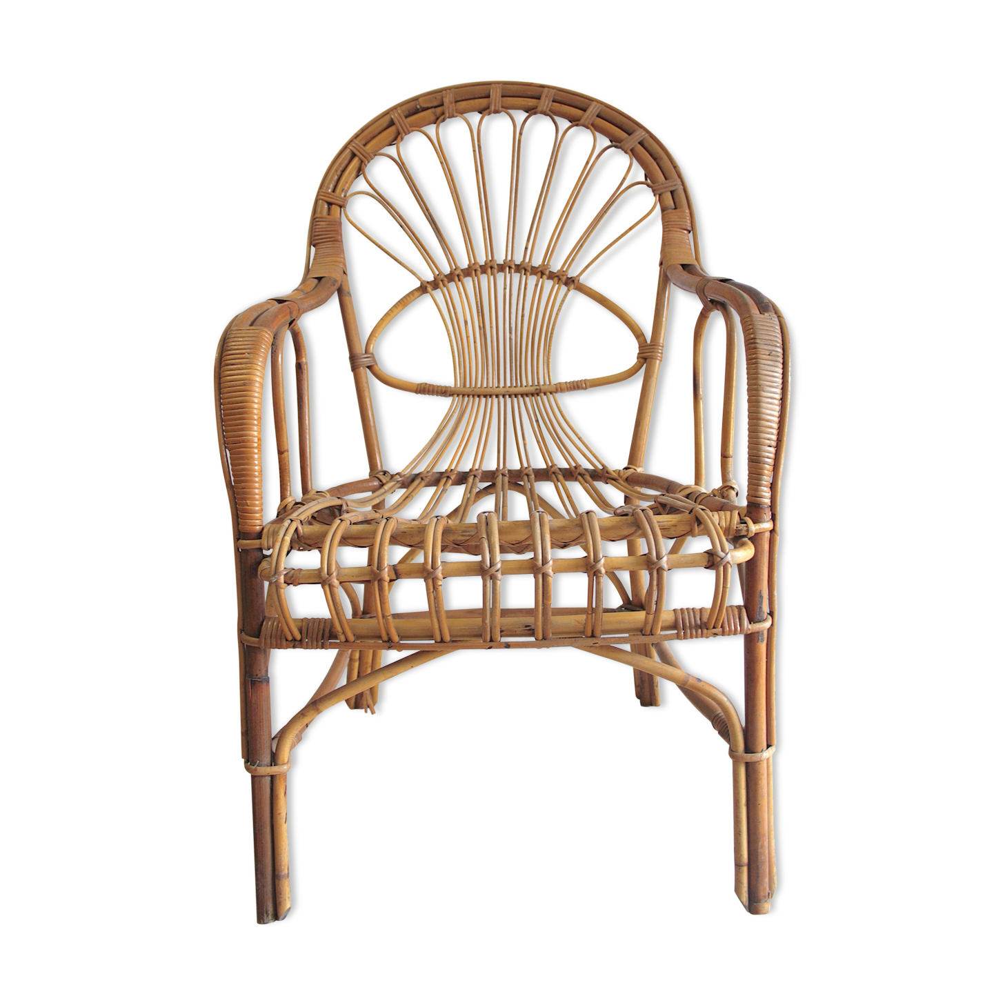Armchair 60s rattan