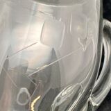Patterned pitcher in worked glass