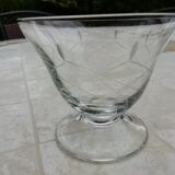 Service 6 coupes accompagnées d'une carafe et d'un pichet assortis