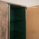 Guido Faleschini Astro Smoked Glass and Suede Cabinets for i4 Mariani 1979