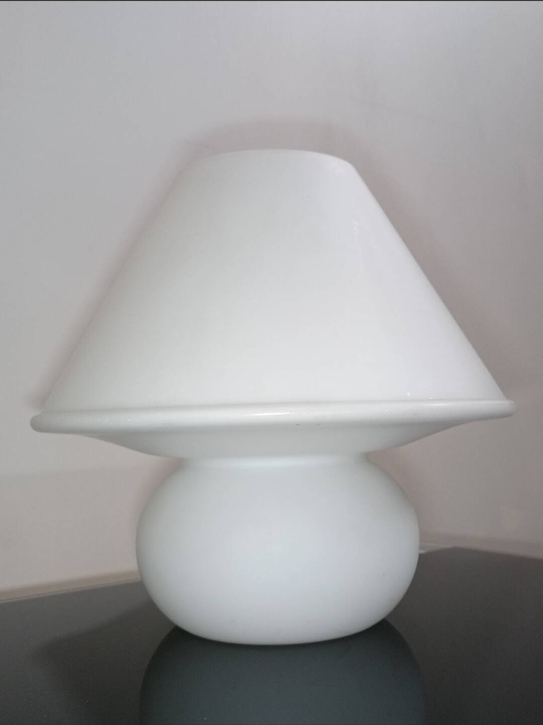 Lampe champignon 6249 par Glashutte Limburg 1970