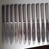Coffret 11 couteaux inox. vintage