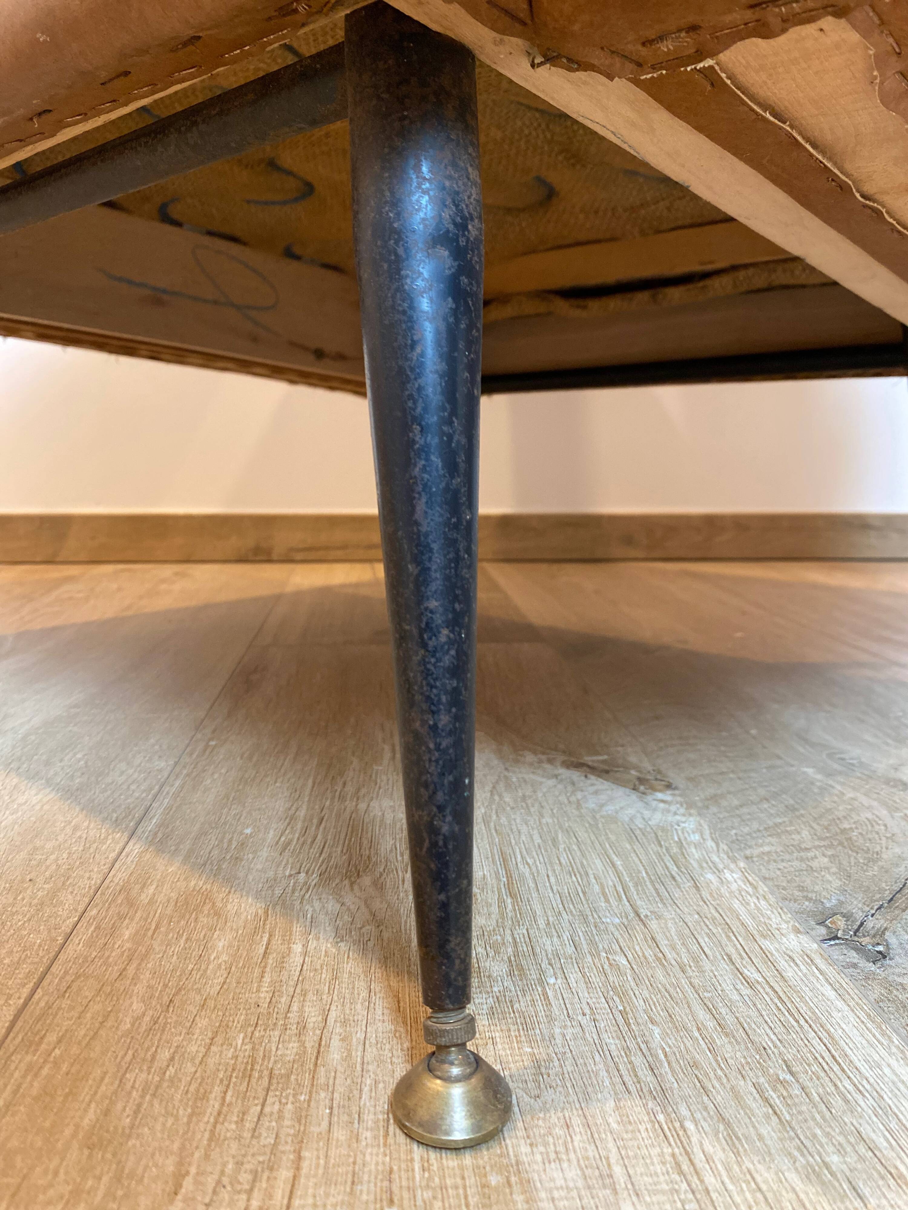 Imitation leather armchair