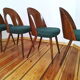 Set of four chairs, designed by A. Suman, Tatra Nabytok, Czechoslovakia, 60s