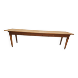 Grande table de ferme en sapin 1960