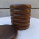 turned wooden box