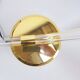 Vintage Cobra Desk Lamp in Brass and Acrylic from Grupo Mci, 1970
