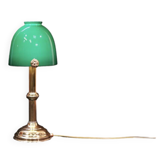 Desk lamp, double opaline