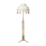 Edwardian brass standard lamp
