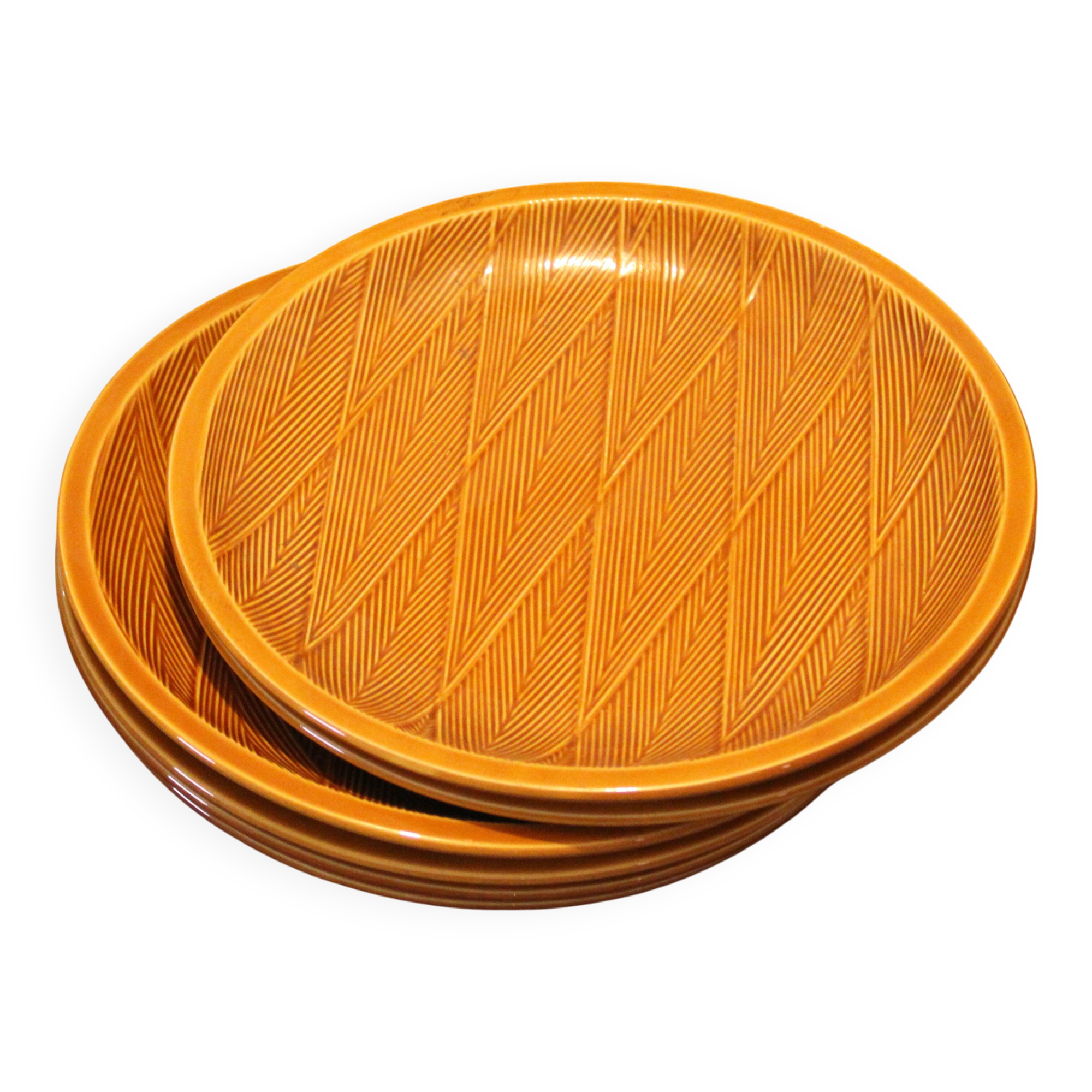 Assiettes à chevrons