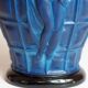 Vase Art Déco "Ingrid" en verre opaque bleu lapis par Henry Schlevogt