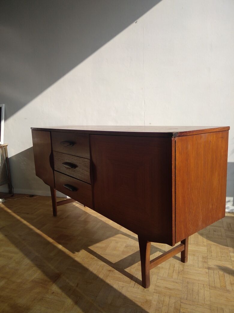 Sideboard inlaid teak 1960s