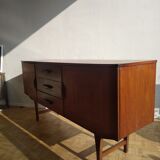 Sideboard inlaid teak 1960s