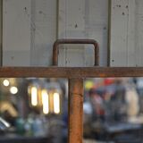 Metal industrial window mirror 102x108cm