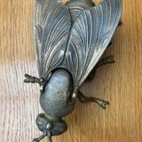 Vintage metal ashtray fly