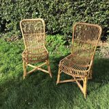 Pair of rattan chairs