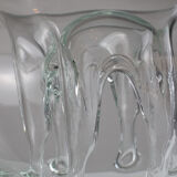 Vase ikebana en verre design années 1970 Dragan drobnjak