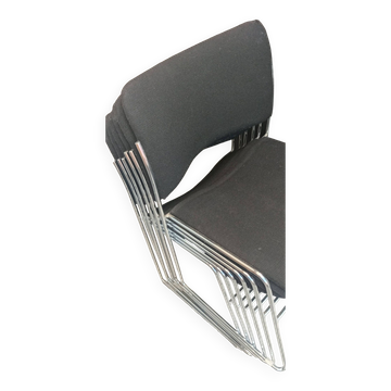 Set of 6 David Rowland chairs