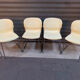 Set of 4 chairs 70s Gerd Lange beige