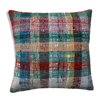 Housse de coussin Kilim turque vintage, 60 x 60 cm