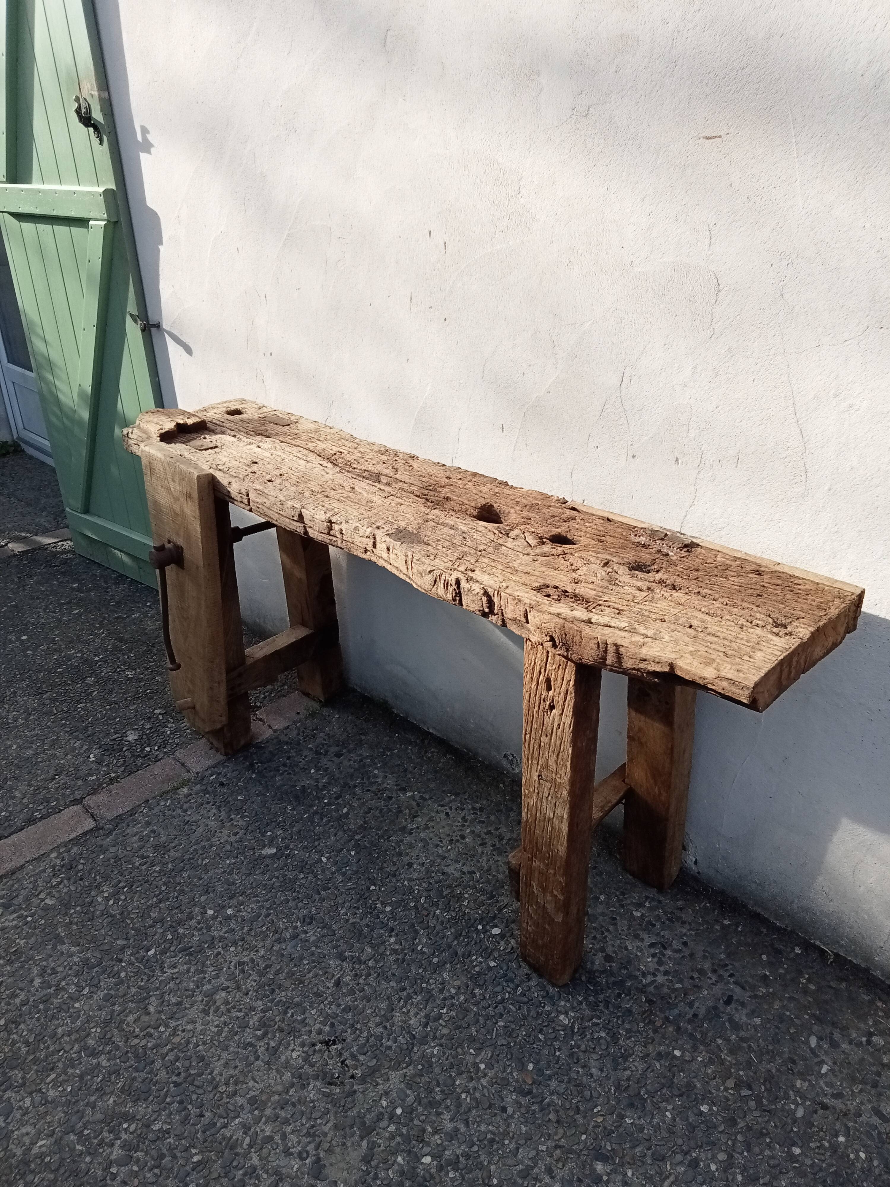 Old carpenter's workbench